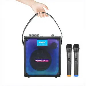 2024 neu im trend heim karaoke led rgb lautsprecher tragbar bluetooth mit mikrofon für familie ktv party kabellose lautsprecher