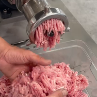 Machine à hacher la viande électrique semi-automatique professionnelle, moteur haute efficacité, acier inoxydable, pour saucisses