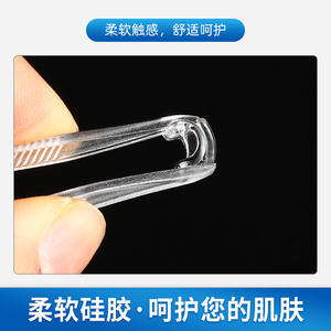 แผ่นรองจมูกซิลิโคนแบบหนีบ รูปทรงสี่เหลี่ยม ป้องกันการลื่น สำหรับแว่นตา ทรงหน้าเหลี่ยม - Product Image 3