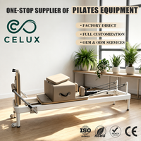 Machine de Pilates Reformer professionnelle au design classique, lit en alliage d'aluminium, renforce les muscles du tronc