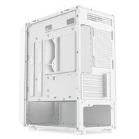 Boîtier d'ordinateur de bureau Light Encounter 3301 Micro ATX compact, refroidissement liquide 240, USB 3.0, panneau latéral transparent, pour jeux, blanc, noir, givré
