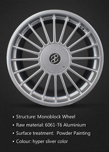 Ruedas forjadas de aleación escalonada Pengzhen Custom Hyper Silver 4x100 5x5x120 112 17 <span class=keywords><strong>18</strong></span> 19 20 21 pulgadas para BMW <span class=keywords><strong>Alpina</strong></span> B7 XB7 E60 G30 - Product Image 5