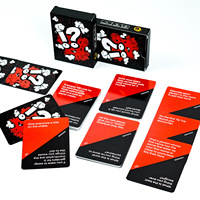 50 cartes de jeu de société Truth Dare personnalisables, nouvelle version anglaise transfrontalière, pour 10 à 18 joueurs, jeux de table pour adultes (vin/fête)