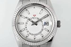 Reloj de Lujo de Alta Calidad, Resistente al Agua, Mecánico, 42 mm, Movimiento ETA 2824 de Fábrica ZF, 32.69.34, Acero 904L, Multifunción, Blanco - Product Image 3
