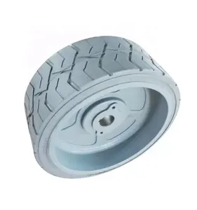 AWP轮胎实心橡胶车轮高空作业平台剪式提升实心轮胎12x4.5提升轮胎