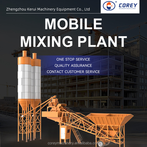 เครื่องผสมคอนกรีตผสมปูนแบบพกพา60m3h โรงงานผสมคอนกรีตซีเมนต์ - Product Image 3