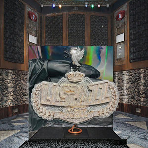 Dvars Pendentifs Médailles en Argent Sterling 925 Plaqué Or, Sertis de Moissanite Diamant, Certifiés par un Certificat Tier, 16 pouces, Bijoux Fins Hip Hop - Product Image 3