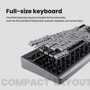 Nouveau <span class=keywords><strong>clavier</strong></span> KB101 à touches régulières avec lecteur de carte magnétique intégré, claviers programmables - Product Image 4