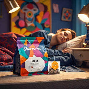 OEM teh tidur Chamomile Herbal tidur dalam dalam menenangkan organik mengurangi stres hidup dalam rileks kantung teh tidur - Product Image 5