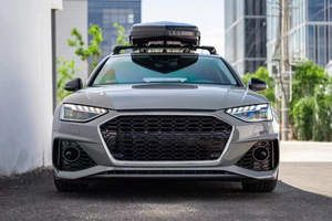 Grille de pare-chocs avant en nid d'abeille argentée pour Audi A4 S4 B9.5 2020-2024, style sport RS4, livraison gratuite - Product Image 5