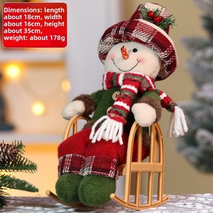 سانتا دمية عيد الميلاد ثلج ثلج مكتب داخلي زخرفة هدايا عيد الميلاد زخرفة على كلوز - Product Image 6