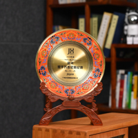 Fournisseur de souvenirs de retraite ronds personnalisés de haute qualité imprimés en UV, avec plaques de médailles et récompenses, modèles d'artisanat métallique