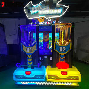 JOYMAX Machine de jeu d'arcade de course de dessin animé à monnayeur <span class=keywords><strong>pour</strong></span> deux joueurs, modèle <span class=keywords><strong>Souris</strong></span> et <span class=keywords><strong>Chat</strong></span>, <span class=keywords><strong>pour</strong></span> centre de jeux - Product Image 5