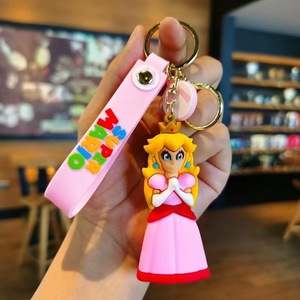 Dessin animé chaud Mario <span class=keywords><strong>Luigi</strong></span> Yoshi porte-clés 3D poupée pendentif clé de voiture Anti-perte accessoires porte-clés promotionnel enfants cadeaux porte-clés - Product Image 5