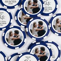 Jetons de poker de mariage OEM ODM en ABS personnalisés, jetons de casino, jetons de boisson pour événements, fabriqués en Chine