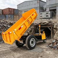 Sinman ZL300E 3-Tonnen Elektrischer Handwagen Kleiner Flachbett-LKW Abnehmbarer Sitz Transportwagen für Landwirtschaft und Pumpenbetrieb