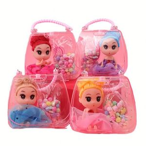 Wholesale Creative DIY LED Princess Handbag Colorful <b>Flash</b> <b>Light</b> Lace Makeup Bag for Children Parties and Gifts - Product Image 5