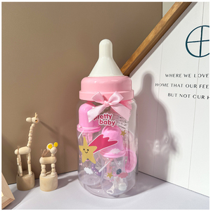 Fournisseur personnalisé Produits pour bébés sans BPA Ensembles <span class=keywords><strong>biberon</strong></span> Nouveau-né PP silicone Sucette Brosse de nettoyage <span class=keywords><strong>Biberon</strong></span> Coffrets cadeaux - Product Image 1