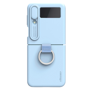 Nillkin – étui mince en <span class=keywords><strong>Silicone</strong></span> pour Samsung Galaxy <span class=keywords><strong>Z</strong></span> <span class=keywords><strong>Flip</strong></span> <span class=keywords><strong>4</strong></span>, avec support d'anneau et housse d'appareil photo coulissant - Product Image 2
