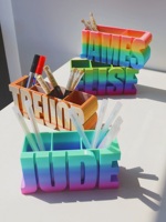 Porte-stylo personnalisé en impression 3D, organiseur de bureau personnalisé pour les ensembles cadeaux d'exposition