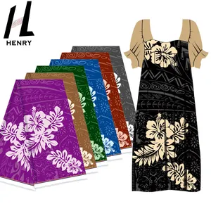 Henry Printing Fabric For Dress Accept Small Order Polyester Digital Printed Black Gray Fabrics For Garment