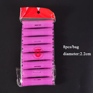 Penjualan langsung pabrik rol rambut plastik multiwarna alat tata rambut DIY batang pengeriting rambut rumah multiukuran - Product Image 6