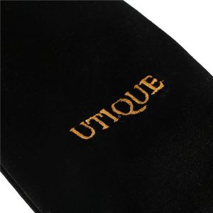Pochette en velours noir personnalisée pour montres, logo inclus, sac cadeau haut de gamme, pochette en velours à cordon pour bijoux - Product Image 5