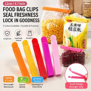 Clip de Sellado de Bolsas de Plástico Grande de 12 cm, Clip de Almacenamiento de Alimentos a Prueba de Humedad para Bolsas de Snacks, Sellador de Té y Café, Accesorios de Cocina - Product Image 1