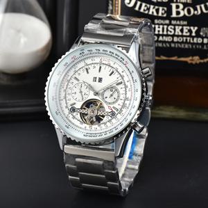 Montre mécanique multifonctionnelle automatique pour homme, étanche, avec logo personnalisé, en cuir, pour affaires - Product Image 5