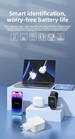 Adaptateur secteur universel PD 65W avec prise EU, charge rapide USB-C pour ordinateurs portables, téléphones et tablettes