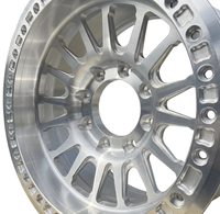 Jantes en alliage ZY ZY-1101 17 18 20 pouces tout-terrain 4x4, finition argent brossé, style Beadlock, 6x139.7 5x127, pour Jeep Wrangler et F150