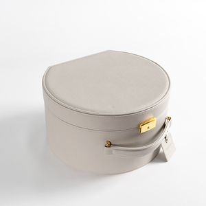 Handmade trang trí giấy da Quà Tặng lông mi tông sang trọng bé vải đồ chơi vali quà Tặng lưu trữ bao bì hộp với xử lý - Product Image 2