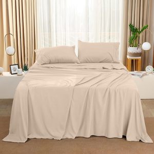 Ensemble de 4 pièces durables de literie en microfibre brossée résistante à la <span class=keywords><strong>d</strong></span>écoloration avec taies <span class=keywords><strong>d</strong></span>'<span class=keywords><strong>oreiller</strong></span> - Product Image 2