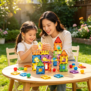 Oferta Especial: 30 Piezas de Bloques Magnéticos con Rodamientos de Bolas de ABS de 7.5cm, Juguetes Educativos STEM para Niños en Preescolar y Juego en Casa - Product Image 3