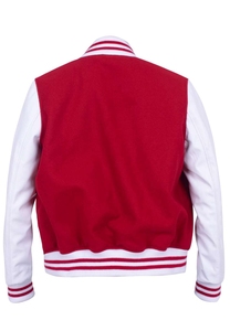 Venta al por mayor de chaquetas de cuero de bombardero de baloncesto con letras informales deportivas para hombre, chaqueta de béisbol para hombre, conjunto cómodo de tamaño personalizado - Product Image 4