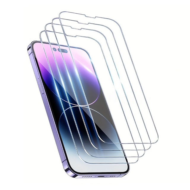 HD Clear Mobile Phone 9H High Transparency Tempered Glass Phone Guard Film Screen Protector for iPhone 17 Pro Max