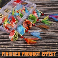 Kit de Fabrication de Leurres de Pêche DIY 155 Pièces à Vendre : Leurres Spinner et Lames Colorado Colorées pour Personnaliser Vos Besoins de Pêche