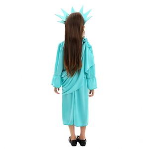 Nouveautés 2026 : Tenues de spectacle pour enfants, Ensemble de vêtements pour la Fête de l'Indépendance, Costumes de la Statue de la Liberté pour filles - Product Image 3