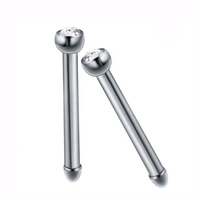 Anneau de nez en titane massif G23 avec bijoux, piercing de narine, clous de nez, clous d'oreille pour femmes, bijoux de piercing corporel