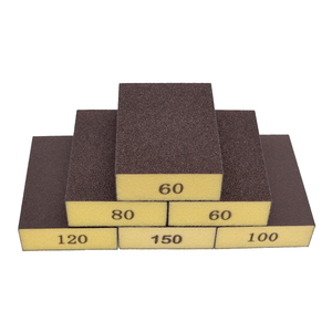 70*100Mm Ướt & Khô Bọt Cát Khối Vàng Hai Mặt Tay Mài Mòn Miếng Bọt Biển Sanding Khối Cho Gỗ Kim Loại Đá Của Nhãn Hiệu Buffing - Product Image 1