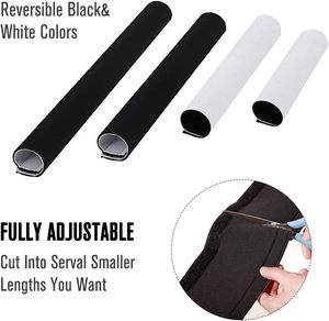 غطاء كابل مضفر من النيوبرين المرن مع خطاف وحلقة حماية سلك SBR منظم سلك إدارة مادة PE - Product Image 5