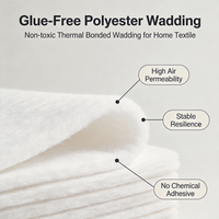 Ouate en polyester thermofusée non adhésive haute densité pour isolation acoustique des murs de studio d'enregistrement, panneau acoustique 400GSM