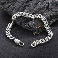 Chaînes à Main Cubaines Personnalisées Étanche en Acier Inoxydable pour Hommes, Bijoux en Acier Inoxydable, Bracelets Hommes, Vente en Gros