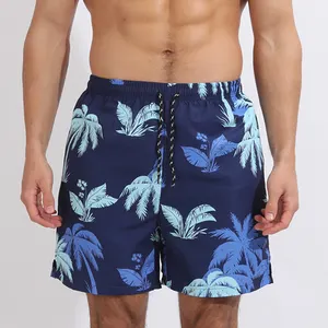 Sublimation Printed Swimming Swimwear With Logo Mens Swim Wear Fitness Custom Boardshorts Beach Shorts Swim Trunks For Men