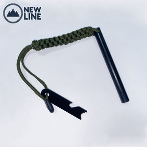 Rz-démarreur de feu en téflon, gyroscope thermorésistant avec manche noir, matériel de survie raffermissement paracorde - Product Image 5