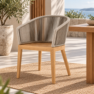 Create a welcoming patio setting with a <b>teak</b> chair that combines durable materials with simple elegant design - Product Image 6