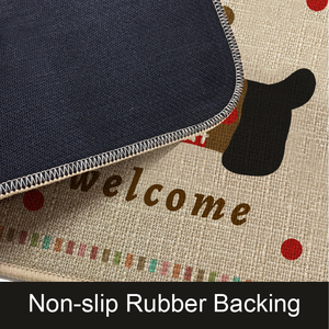 Personalizzabile di piccole dimensioni Anti-scivolo tappetino <span class=keywords><strong>in</strong></span> <span class=keywords><strong>gomma</strong></span> di lino lavabile tappeto dal produttore per uso domestico e alberghiero - Product Image 2