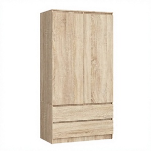 Armoire de chambre moderne en bois à prix d'usine abordable pour bébé, avec coiffeuse et deux tiroirs - Product Image 2