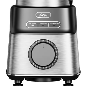 Procesador de Alimentos Eléctrico Comercial y Doméstico de 5 Velocidades, Licuadora de Mesa de Acero Inoxidable con Perilla Manual de Velocidad Variable y <span class=keywords><strong>Vaso</strong></span> de Vidrio - Product Image 3