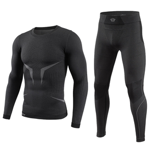 Ensemble de sous-vêtements thermiques pour homme, doublure polaire, caleçons longs, couche de base chaude pour l'hiver, élastique, respirant, vêtements de sport compressifs - Product Image 2